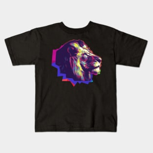 Wpap Pop Art Lion abstract art Kids T-Shirt